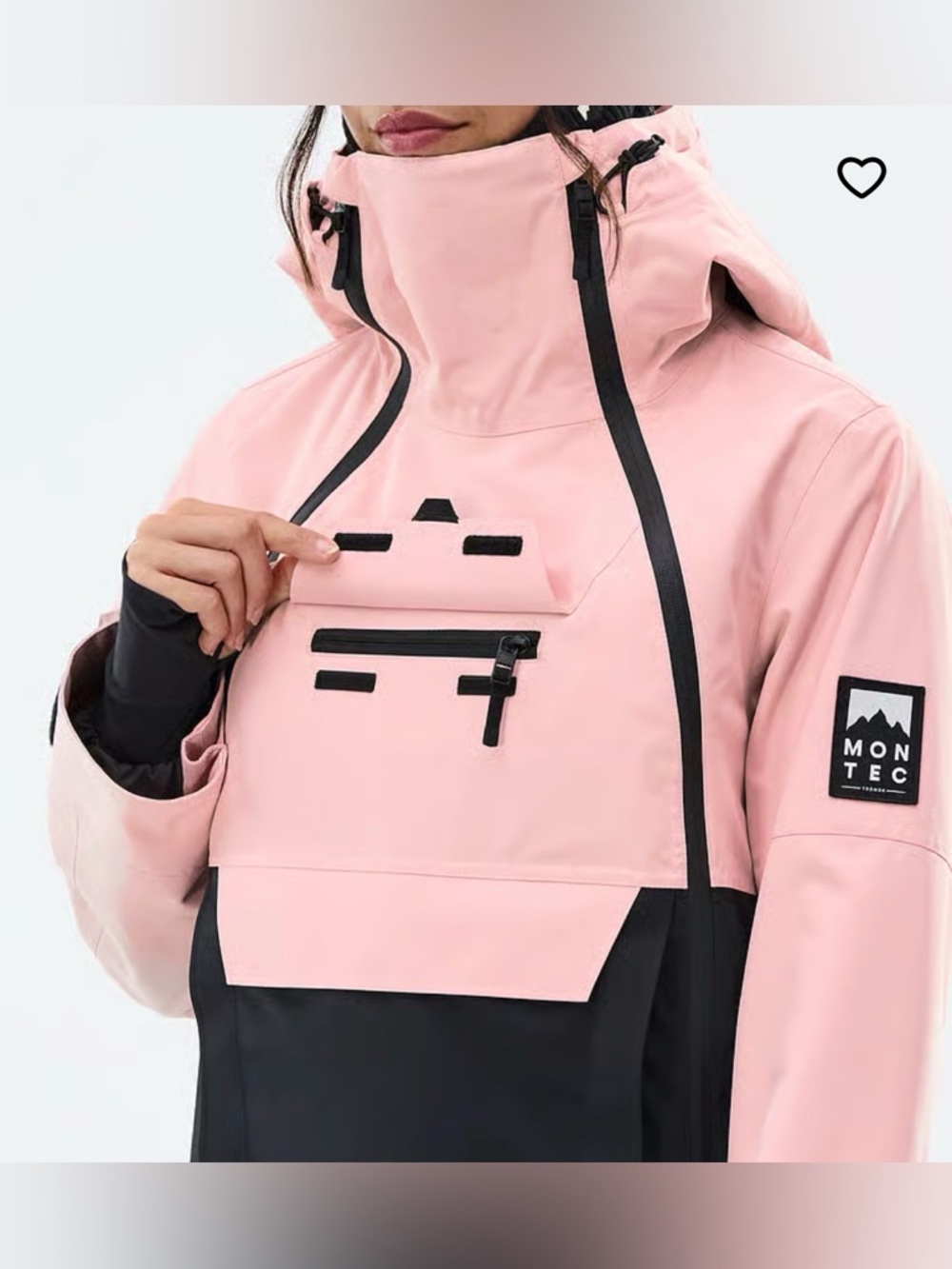 Montec Doom W Snowboard Jacket Women Soft Pink/Black Sz L - Picture 3 of 16